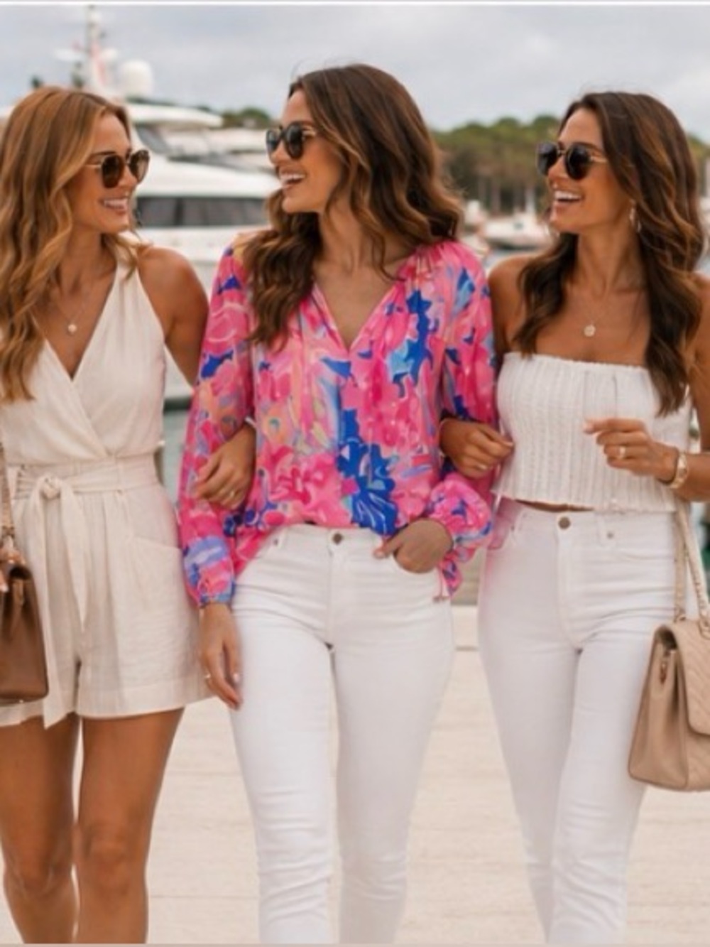Lilly Pulitzer Willa Flounce Top Pink Playa Hermosa Print Long Sleeve Blouse